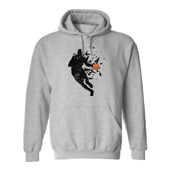 Basketball Shadow Hoodie Men -SPIdeals Designs, Male XX-Large