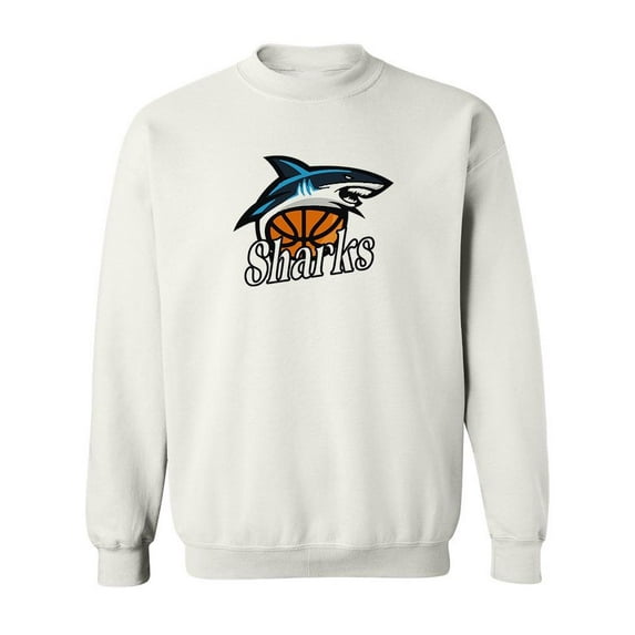 Basketball Sharks Sweatshirt Men -SPIdeals Designs, Male 3X-Large