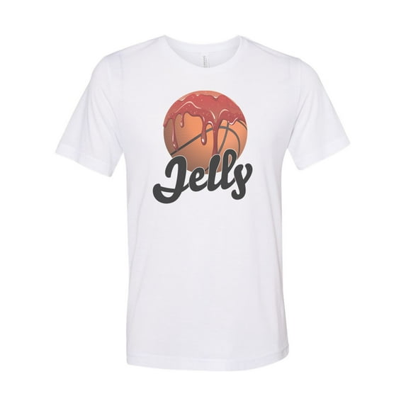 Basketball Shirt, Jelly, Jelly Basketball, Jelly Layup, Unisex Fit, Basketball Jelly, Jelly Fam, Basketball Family, Basketball Gift, Hoops, White, LARGE