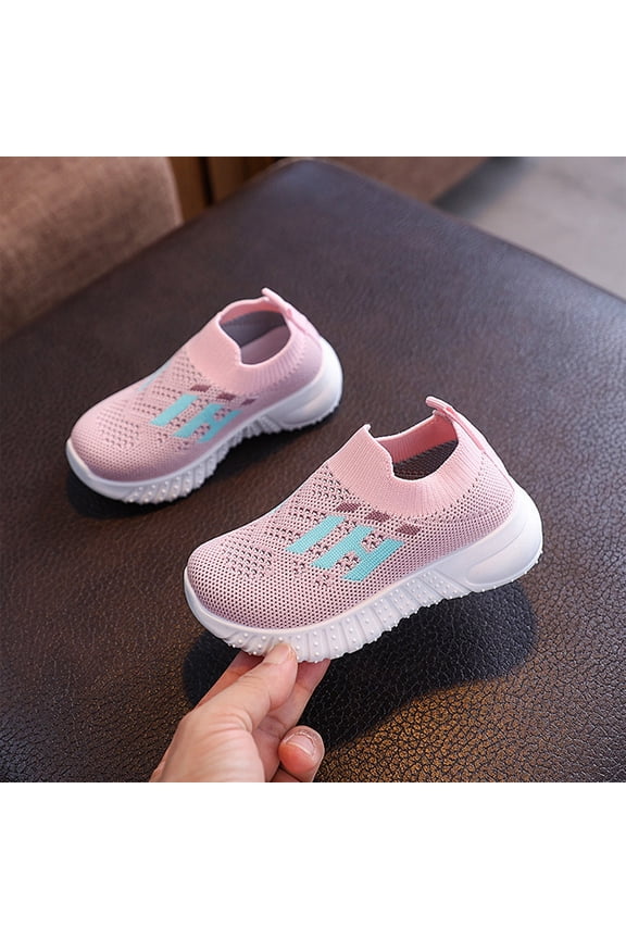 Basketball Shoes, Shoes for Kids, Girl School Shoes, Kids Shoes, Kids Sneakers, Kids Toddler Lightweight Walking Shoes Mesh Breathable Tennis Shoes for Girls, Pink US-13C/EU-29