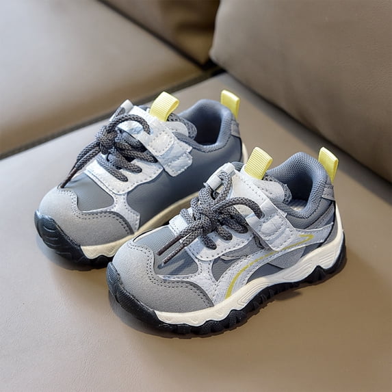 Basketball Shoes, Toddler Boys Girls Running Sneakers Winter Shoes Kids Lightweight Tennis Warm Fleece Linced Athletic Sport Cold Weather Sneaker for Toddler/Little Kid, Gray US-8C/EU-24
