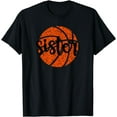 thumbnail image 1 of Basketball Sister Girl Tee Distressed Sports Fan Women Girls T-Shirt, 1 of 4