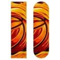 thumbnail image 1 of Basketball Skateboard Stickers Pack of Two - Emery Surface, PVC Backing, 8.8x32.6in/22.4x83cm - Skateboard Accessories, 1 of 5