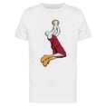 thumbnail image 1 of Basketball Slam Dunk Graphic T-Shirt Men -Image by Shutterstock, Male 3X-Large, 1 of 2