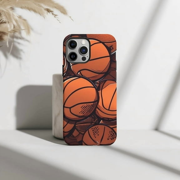 Basketball Slam Dunk Sporty Style Phone Case for iPhone 11 12 13 14 15 16