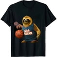 thumbnail image 1 of Basketball Sloth Shirt. Retro Style Funny, We Ballin' T-Shirt, 1 of 5