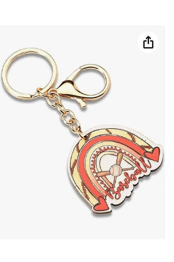 Basketball Soccer Football Baseball Softball Keychain for Sports Lovers Christmas Birthday Gifts for Women Men