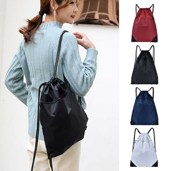 Basketball Soccer Volleyball Mesh Backpack – Large Sports Equipment Bag • Lightweight Durable Cloth • Breathable Padding • Red/Blue/Black/White • 16.5"x18.9" Outdoor Gym Pack