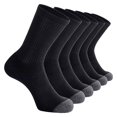 thumbnail image 1 of Basketball Socks Men, Audhol Men's Basketball Socks Solid Color Short Socks 5Pc, Performance Cushioned Men's Athletic Crew Socks with Arch Compression for Cycling Basketball Mens Socks Black One Size, 1 of 8