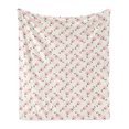 thumbnail image 1 of Basketball Soft Flannel Fleece Blanket, School Basketball Court Cartoon Style Collage Competition Sports, Cozy Plush for Indoor and Outdoor Use, 50" x 60", Blue Vermilion and Brown, by Ambesonne, 1 of 5