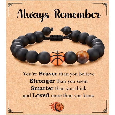 Basketball/Softball Bracelet, Gifts for Boys and Girls, Christmas Gifts for Teenage Boys/Girls Graduation Gifts Birthday Gifts