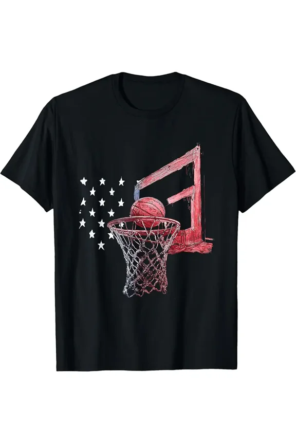 Basketball Splash Graphic Splashing Basketball Player Team T-Shirt