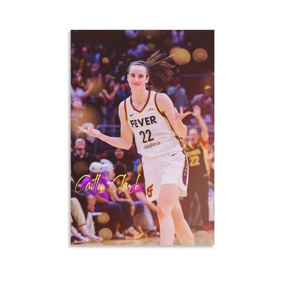 Basketball Sport Caitlin Clark Hot Art Poster 6 Gifts Canvas Wall Art Print For Room Aesthetic And Decor Poster For Bedroom Living Room Bathroom Kitchen Office Decor