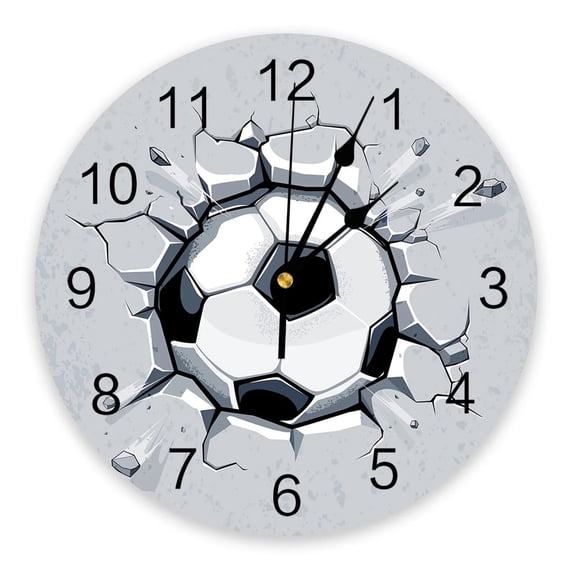 Basketball Sport Shooting PVC Wall Clock Modern Design Living Room Decoration Wall Clock Home Decore Wall Digital Clock(10 Inch)