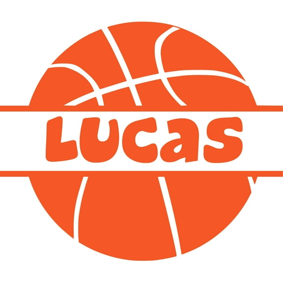 Basketball Sports Ball Player Athelete Customized Wall Decal - Custom Vinyl Wall Art - Personalized Name - Baby Girls Boys Kids Bedroom Wall Decal Room Decor Wall Stickers Decoration Size (30x30 inch)