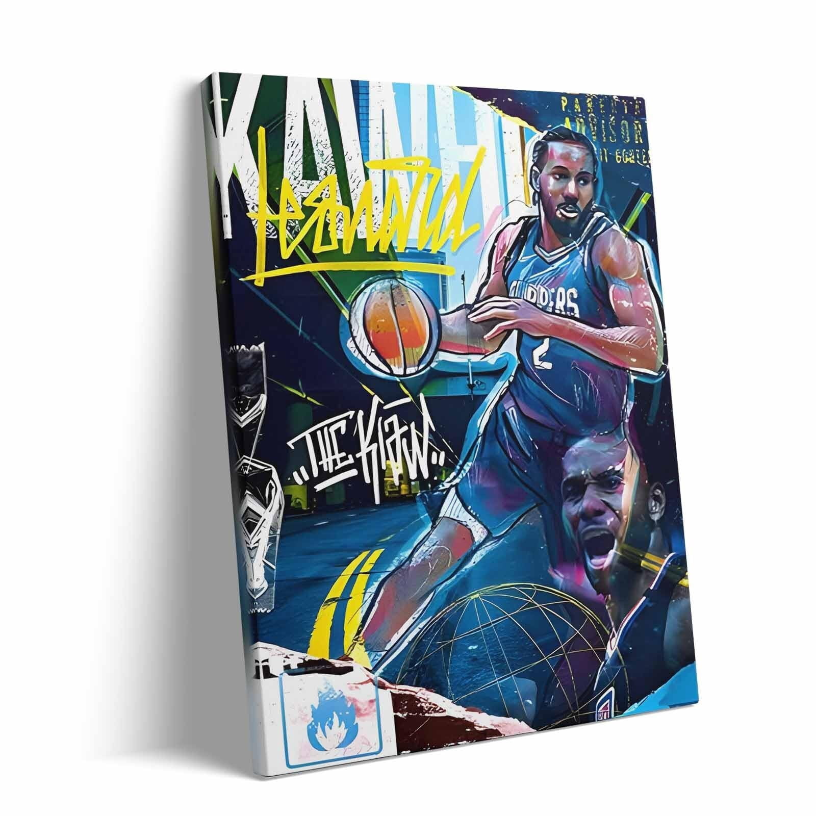 Kawhi Leonard Framed Film Photo Poster 8x6 Inches - Signed Print Basketball Fan Gift Decor