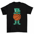 thumbnail image 1 of Basketball St Patricks Day Irish Leprechaun T-Shirt Men Women Unisex, 1 of 2
