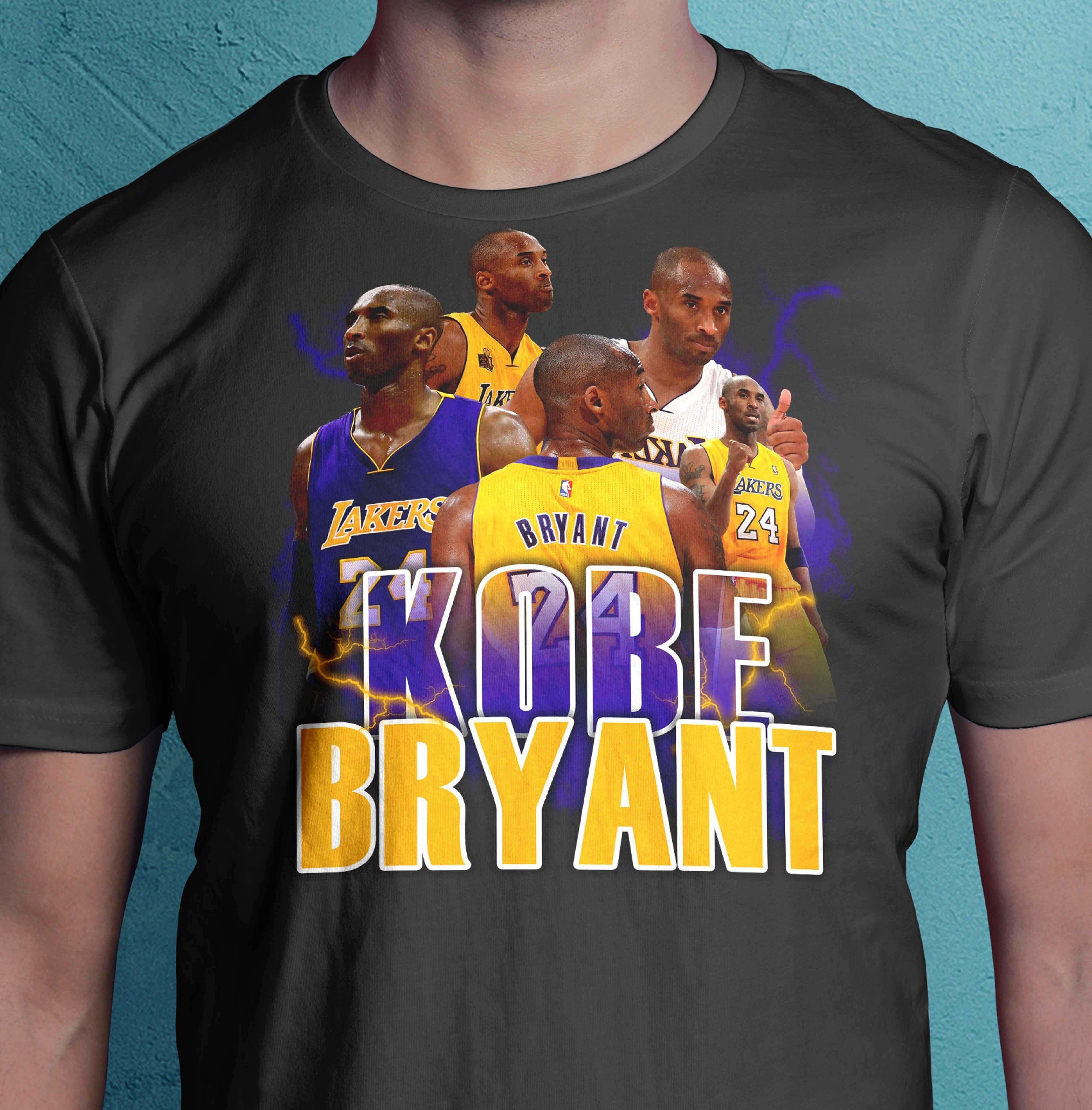 Basketball Star Design PNG - Bryant T Shirt Design PNG Instant Download