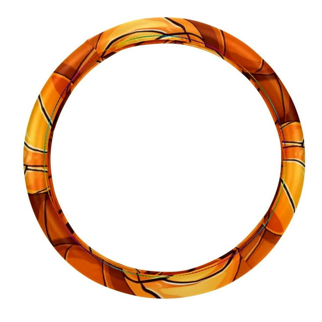 Basketball Stylish 14.5 Inch Printing PVC Leather Car Wheel Cover