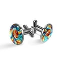 thumbnail image 1 of Basketball Stylish Stainless Steel Shirt Cufflinks for Formal Events, 1 of 6