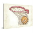 thumbnail image 1 of "Basketball Swish" Painting Print on Wrapped Canvas, 1 of 5