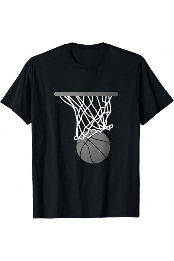 Basketball T-Shirt Black Unique Gift For Mom Gift For Firefighter, Graphic T Shirts,Vintage T Shirts,100 Percent Cotton T Shirt,Oversize,S-XXXL