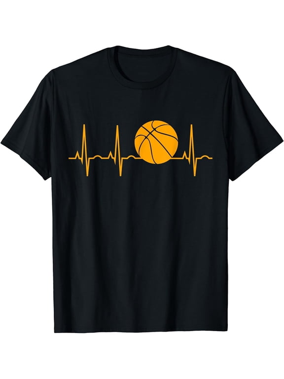 Basketball T Shirts for Men Bball Heartbeat Boys Gift Shirt
