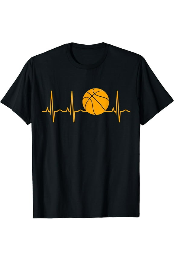 Basketball T Shirts for Men Bball Heartbeat Boys Gift Shirt