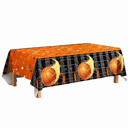 Basketball Tablecloth,3Pcs Basketball Party Table Cover Set Basketball Table Cloths for Parties,Basketball Birthday Tablecloth & Basketball Theme Table Cover for Basketball Birthday Party Decorations