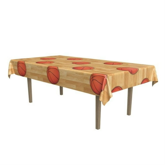 The Beistle Company Basketball Plastic Tablecloth