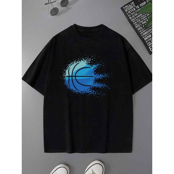 Basketball Tee men's Exercise 180G 100% Cotton black basketball Running Retro Unisex Shirt Crewneck tshirts Classic Unisex Shirt Short Sleeve tshirts