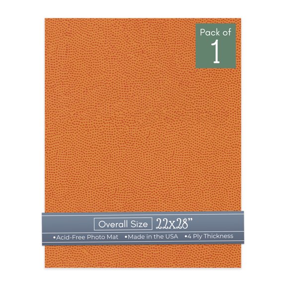Basketball Texture 22x28 Uncut Art Mat Board - No Opening - 1 Mat