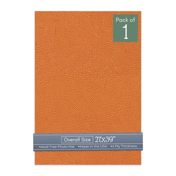 Basketball Texture 27x39 Uncut Art Mat Board - No Opening - 1 Mat