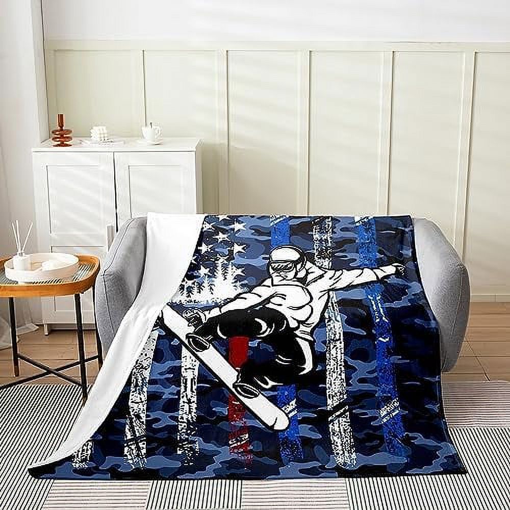 Basketball Throw Blanket Baby 30x40 Sport Players Silhouette Decor
