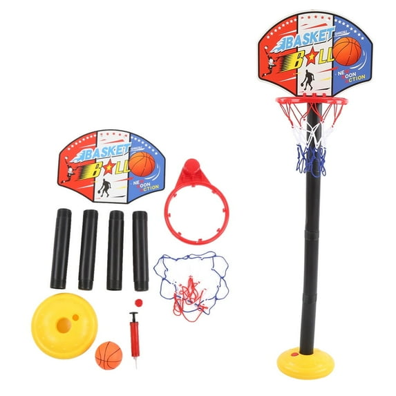 Basketball Toy, Height Basketball Goals Portable Basketball Hoop, For Boys Children Toddlers Kids 1.15M Plastic Board Basketball Stands