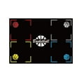 thumbnail image 1 of Basketball Training Mat, Basketball Footstep Training Mat, 2mm Silent Non Slip Rubber Training System Blanket with Point Reminder, Training Pace Ball Control for Home Kids, 1 of 2