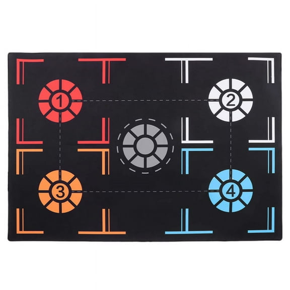 Basketball Training Mat Non-Slip Foldable Dribble Training Mat Basketball Indoor Ourdoor Equipment, Kids,1 x basketball foot pad,Black