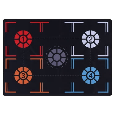 Basketball Training Mat Rubber Basketball Footstep Pad Training System Pace Ball Control 940*670*2.5mm