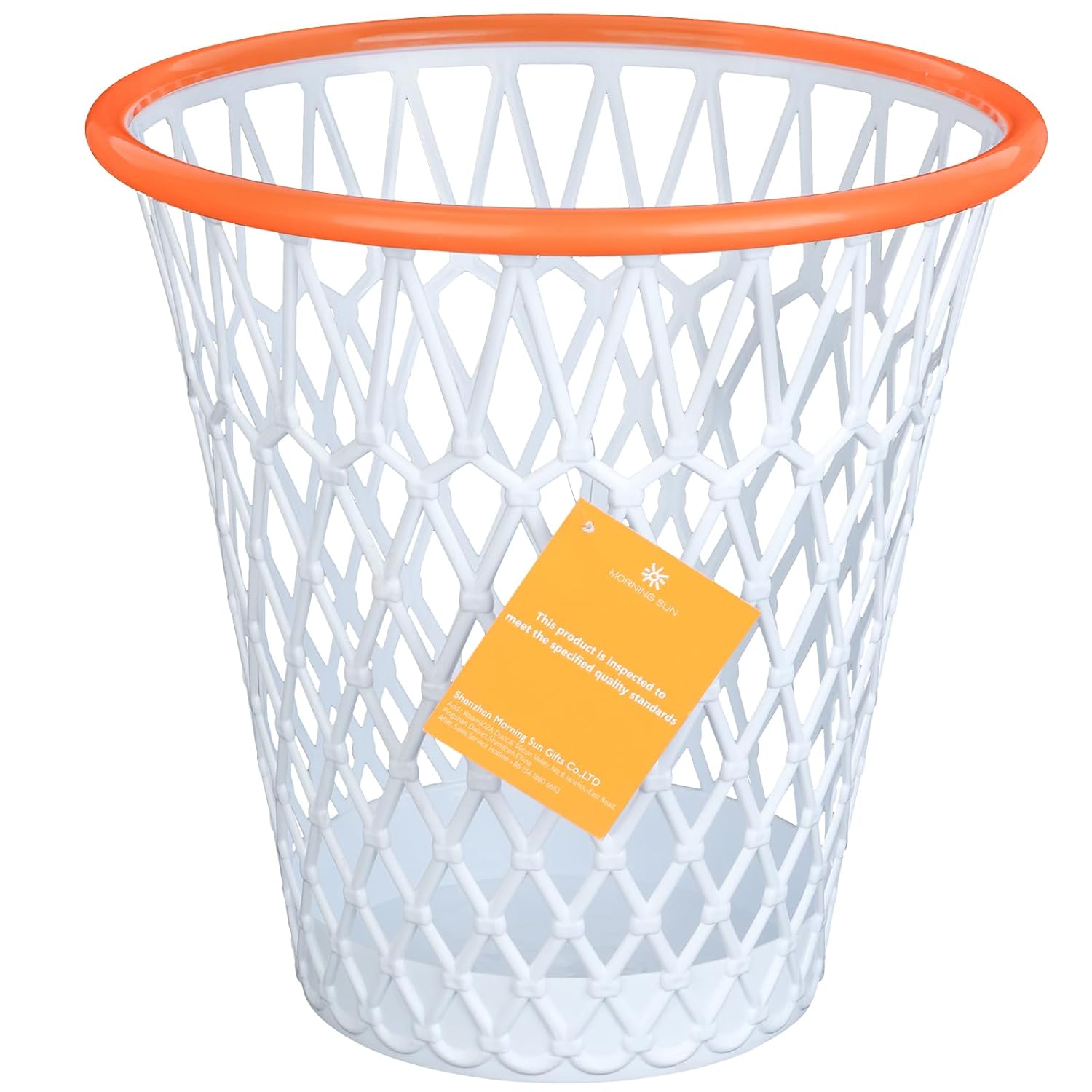 Clip-On Trash Can Basketball Set - Includes Hoop, Inflatable Ball & Pump, Fun Office/Home Game - View #3