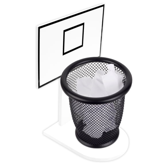 Basketball Trash Can for Boys Room Decor,Christmas Gift for Boys,Basketball Hoop Garbage Waste basket bin (Including 1pc Basketball Trash Can)Garbage Can for Basketball Party and Basketball Gift