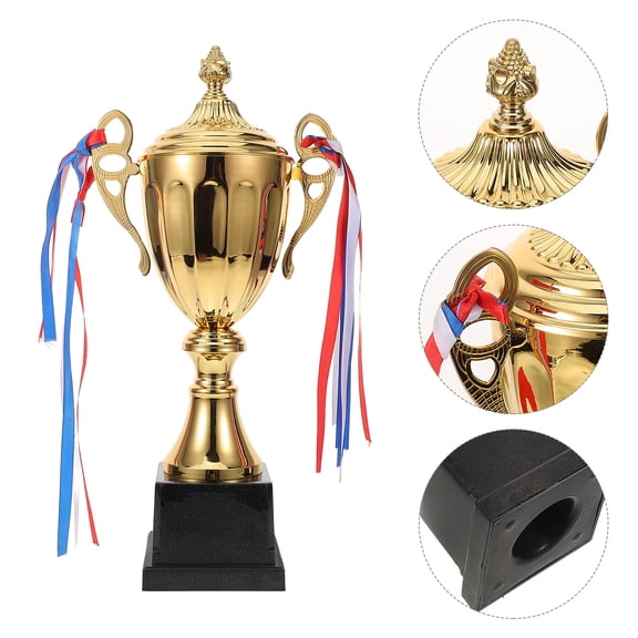 Toyandona Basketball Trophy Black Metal Cup for Sports Competition Award 1Pc