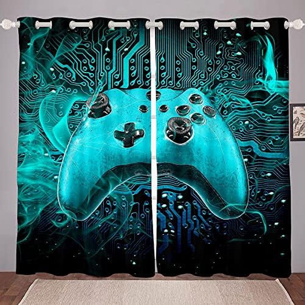 Basketball Window Curtains Black Basketball Pattern Window Drapes for Bedroom Living Room Sports