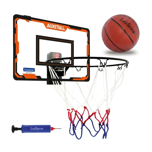 Lexibook, Interactive basketball hoop, Score counter, Sound effects, Basketball, pump included and installation kit included, JG920