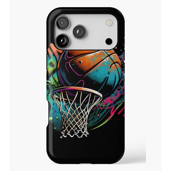 Basketball graffiti M1472, Protective Case for iPhone 17 16 15 14 13 12 11 Pro Max – Modern Unisex Style