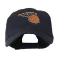 thumbnail image 1 of Basketball in Net Embroidered Cap - Navy OSFM, 1 of 5
