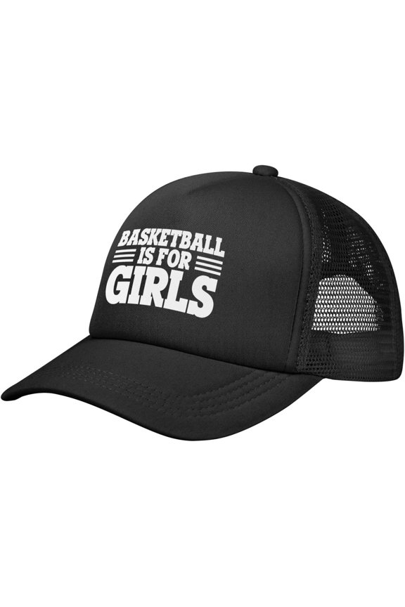Basketball is for Girls Hat Mesh Trucker Hat Funny Baseball Cap Men Women
