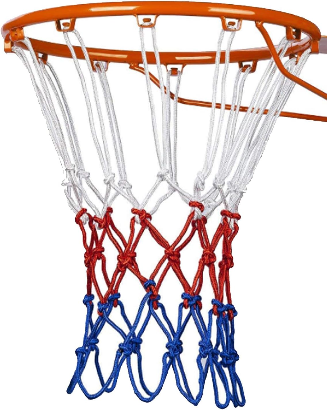 Basketball Hoop Rope Pattern Basketball net 12 Loops Replacement Thicker Ropes Weaved All Weather ...