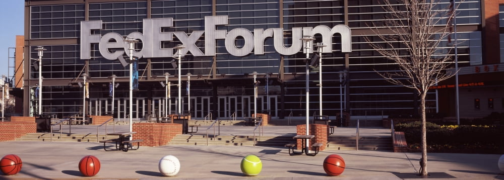 Basketball stadium in the city FedEx Forum Memphis Tennessee USA Canvas Art - Panoramic Images (36 x 12)