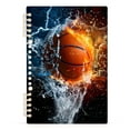 thumbnail image 1 of Basketball with Fire Water Spiral Journal Notebook College Ruled Notebook 8.3" x 5.7" A5 Lined Thick Paper Page, 1 of 6