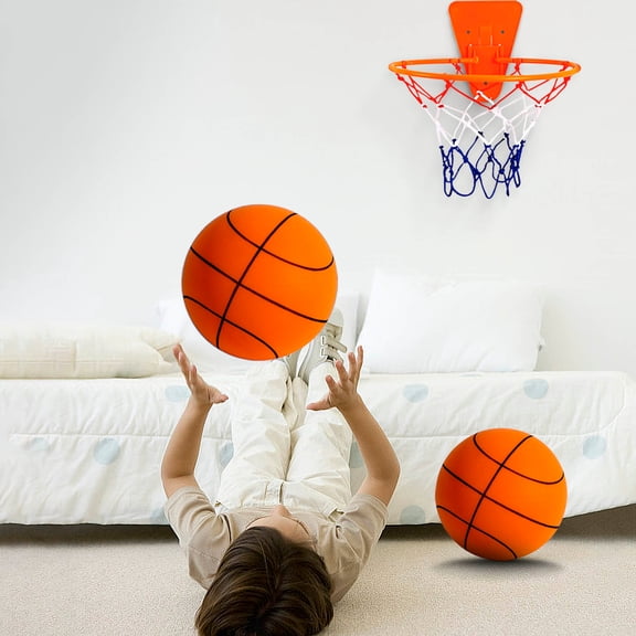 Basketballs Indoor Children'S Silent Basketball Racket Ball Sports Ball Toys for Girls and Boys 9.44 Inch